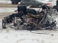 Страшная авария произошла на переезде в Ивантеевке.